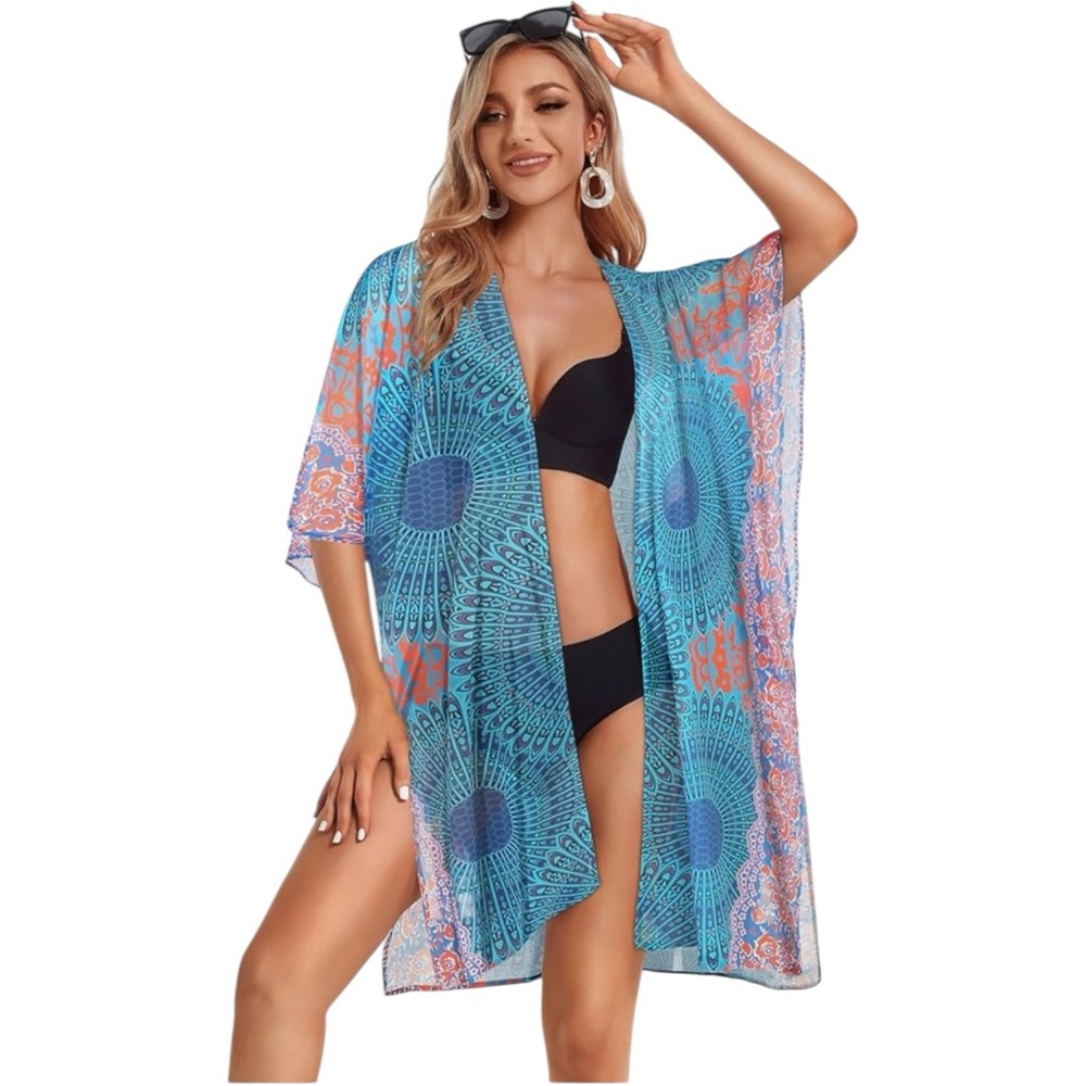 Boho Swim Coverup One Size